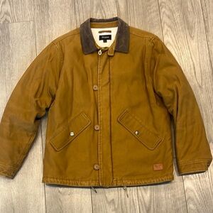 BRIXTON chore coat! Men’s Large, tons of character, suede like collar. Awesome!